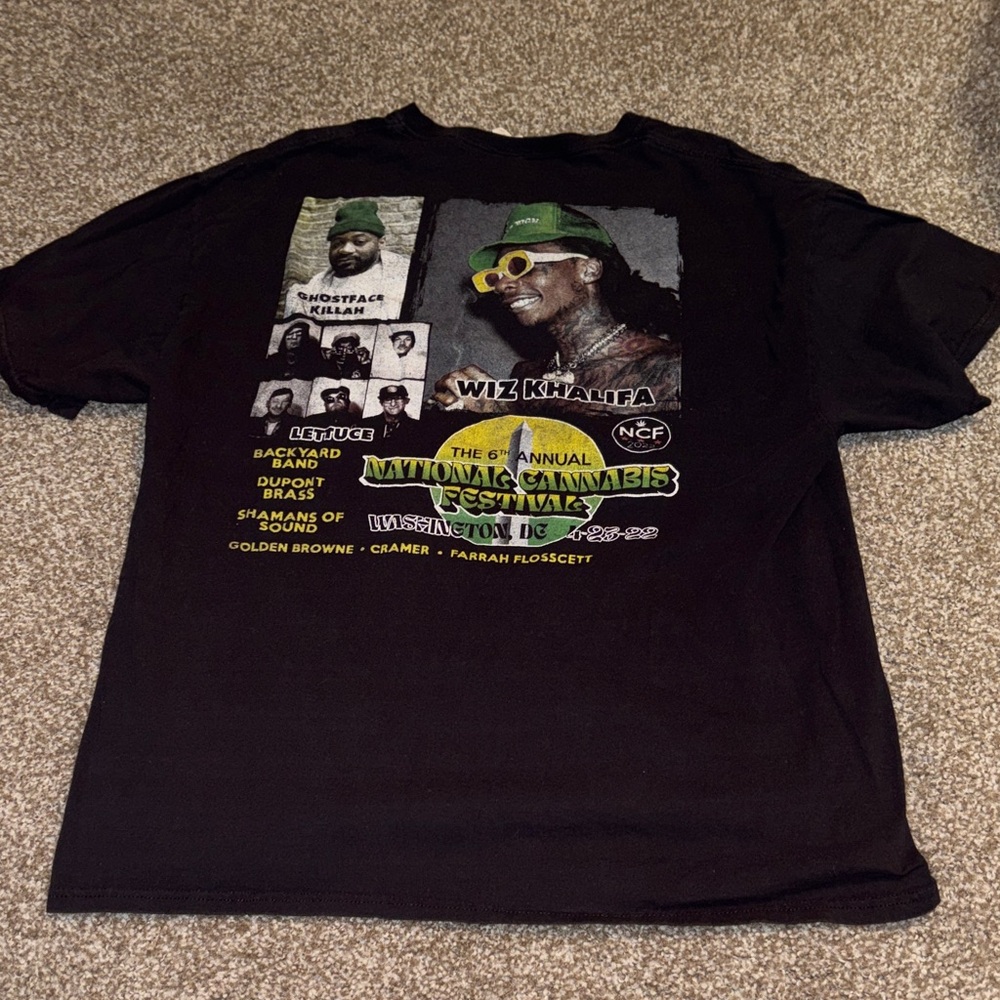 Black Wiz Khalifa Graphic T-Shirt